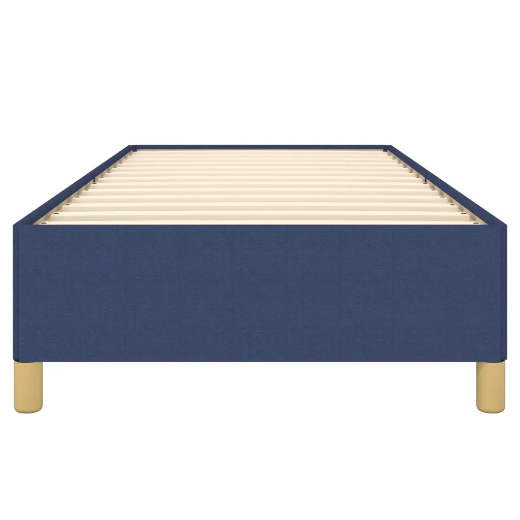 Letto singolo | Letto per adulti | Giroletto senza Materasso Blu 80x200 cm in Tessuto - Image 5