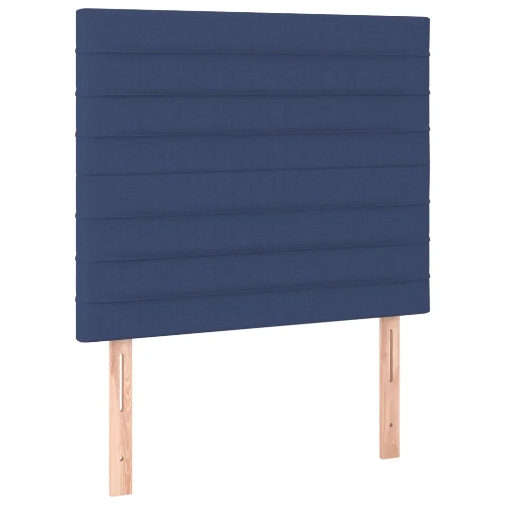 Letto singolo | Letto per adulti | Giroletto senza Materasso Blu 90x190 cm in Tessuto - Image 9