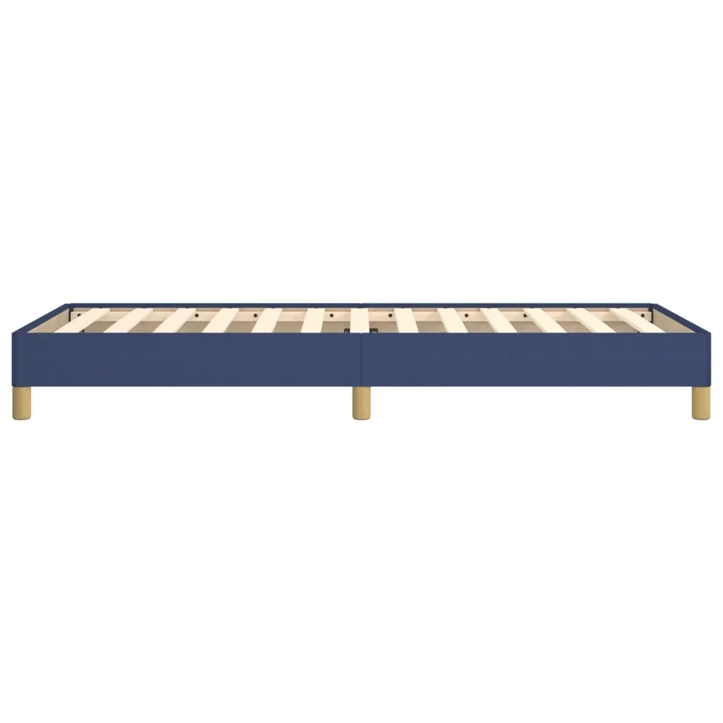 Letto singolo | Letto per adulti | Giroletto senza Materasso Blu 90x190 cm in Tessuto - Image 6