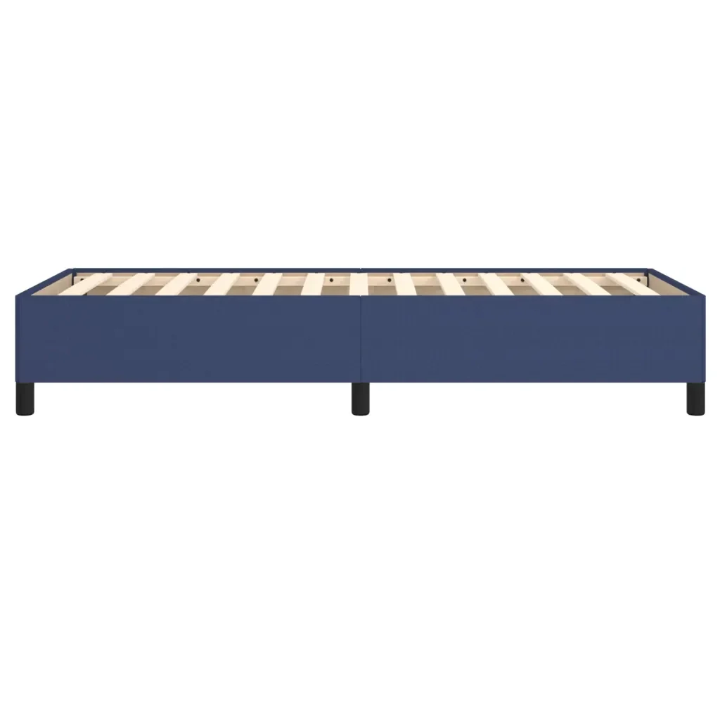 Letto singolo | Letto per adulti | Giroletto senza Materasso Blu 90x190 cm in Tessuto - Image 6