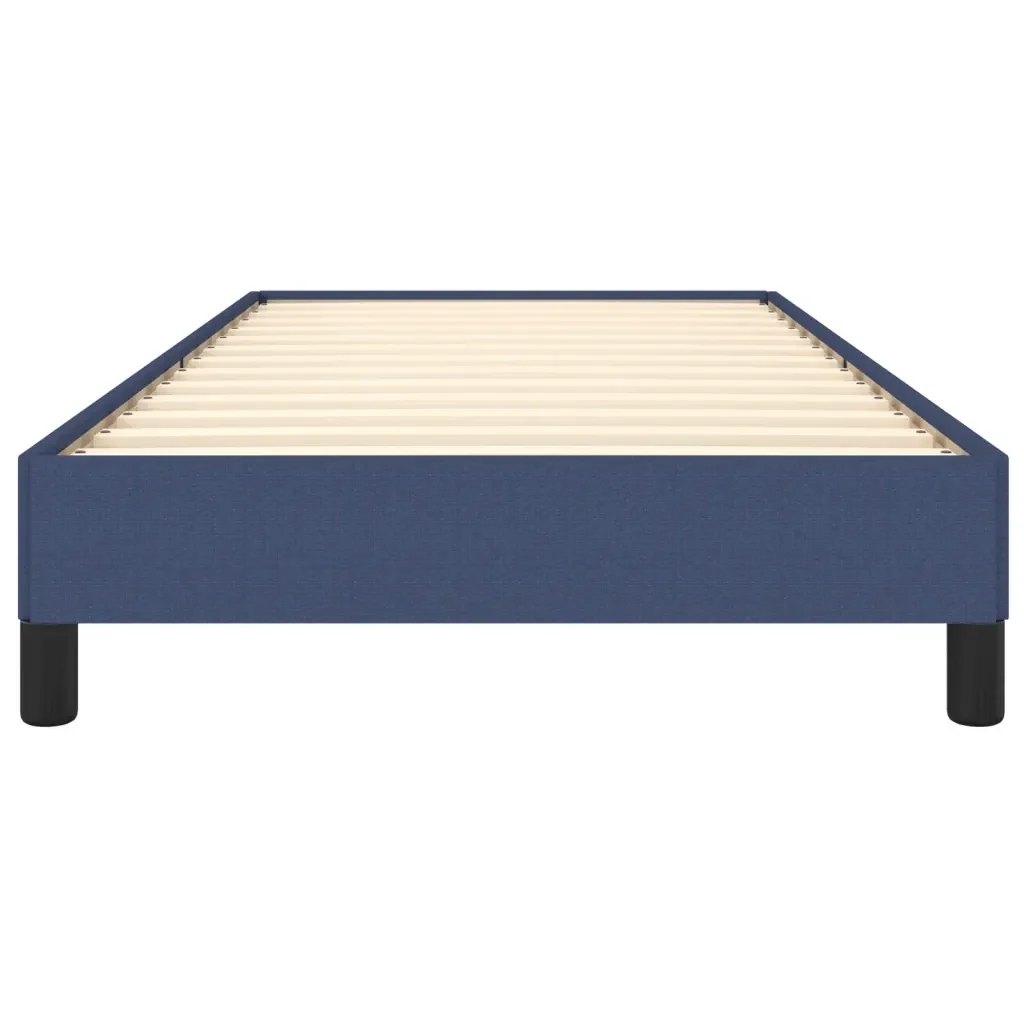 Letto singolo | Letto per adulti | Giroletto senza Materasso Blu 90x200 cm in Tessuto - Image 5