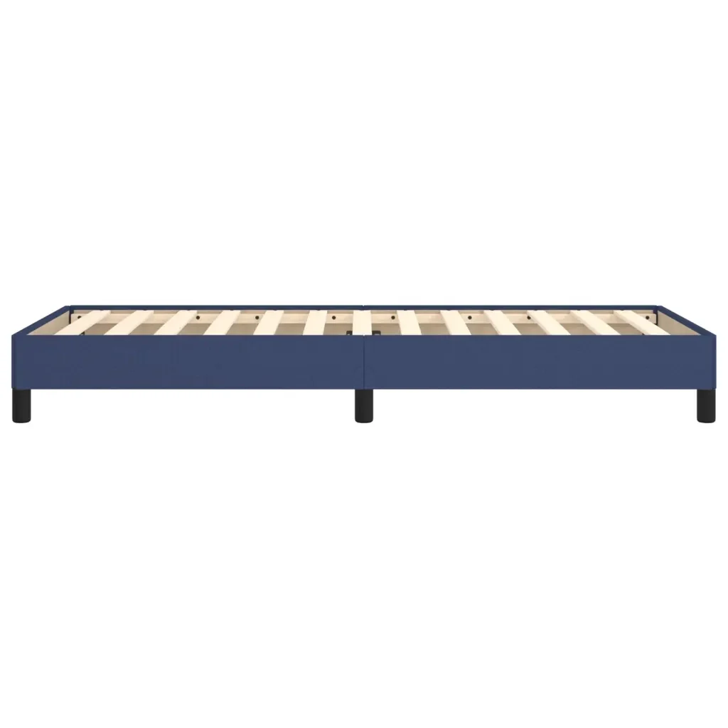 Letto singolo | Letto per adulti | Giroletto senza Materasso Blu 90x200 cm in Tessuto - Image 6