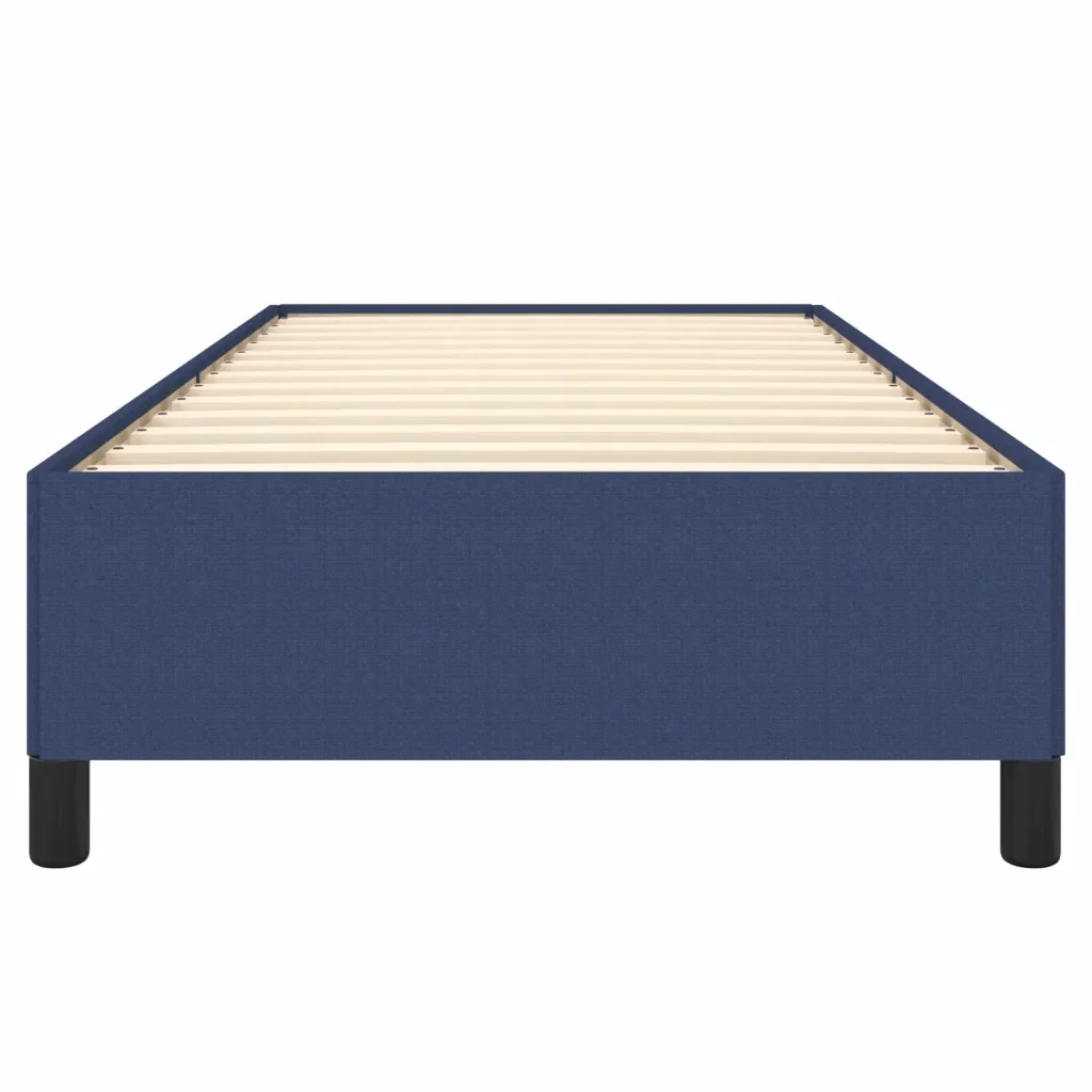 Letto singolo | Letto per adulti | Giroletto senza Materasso Blu 90x200 cm in Tessuto - Image 5