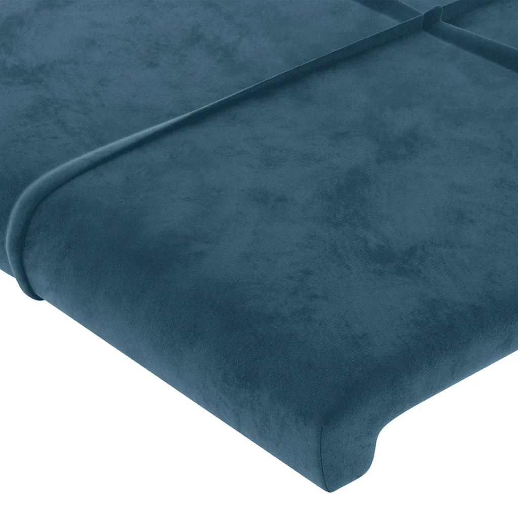 Letto singolo | Letto per adulti | Giroletto senza Materasso Blu Scuro 90x200 cm in Velluto - Image 10