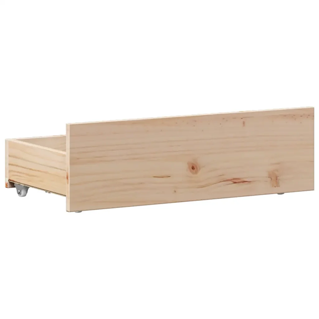Letto singolo | Letto per adulti | Giroletto senza Materasso con Testiera 90x190 cm Massello Pino - Image 6