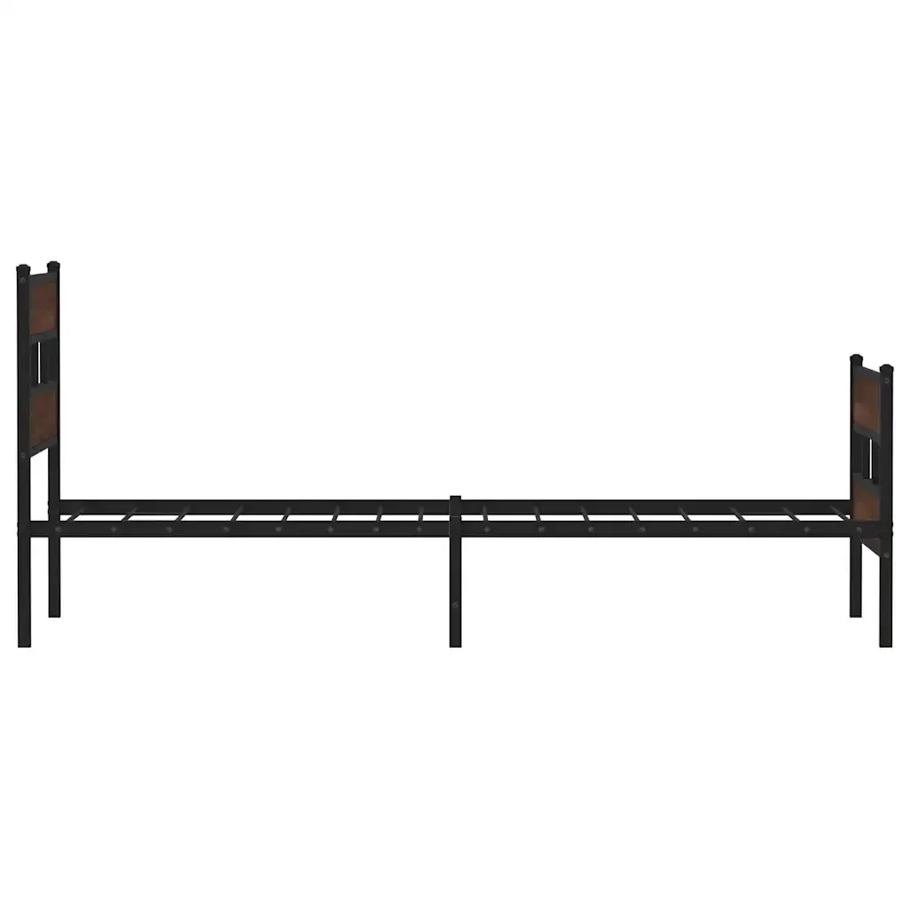 Letto singolo | Letto per adulti | Giroletto senza Materasso con Testiera e Pediera 100x190 cm - Image 5