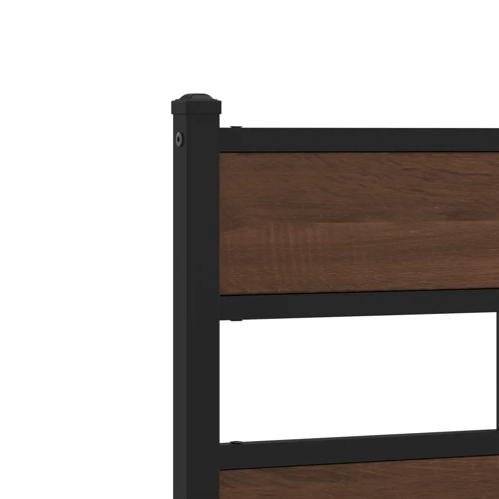 Letto singolo | Letto per adulti | Giroletto senza Materasso con Testiera e Pediera 100x200 cm - Image 8