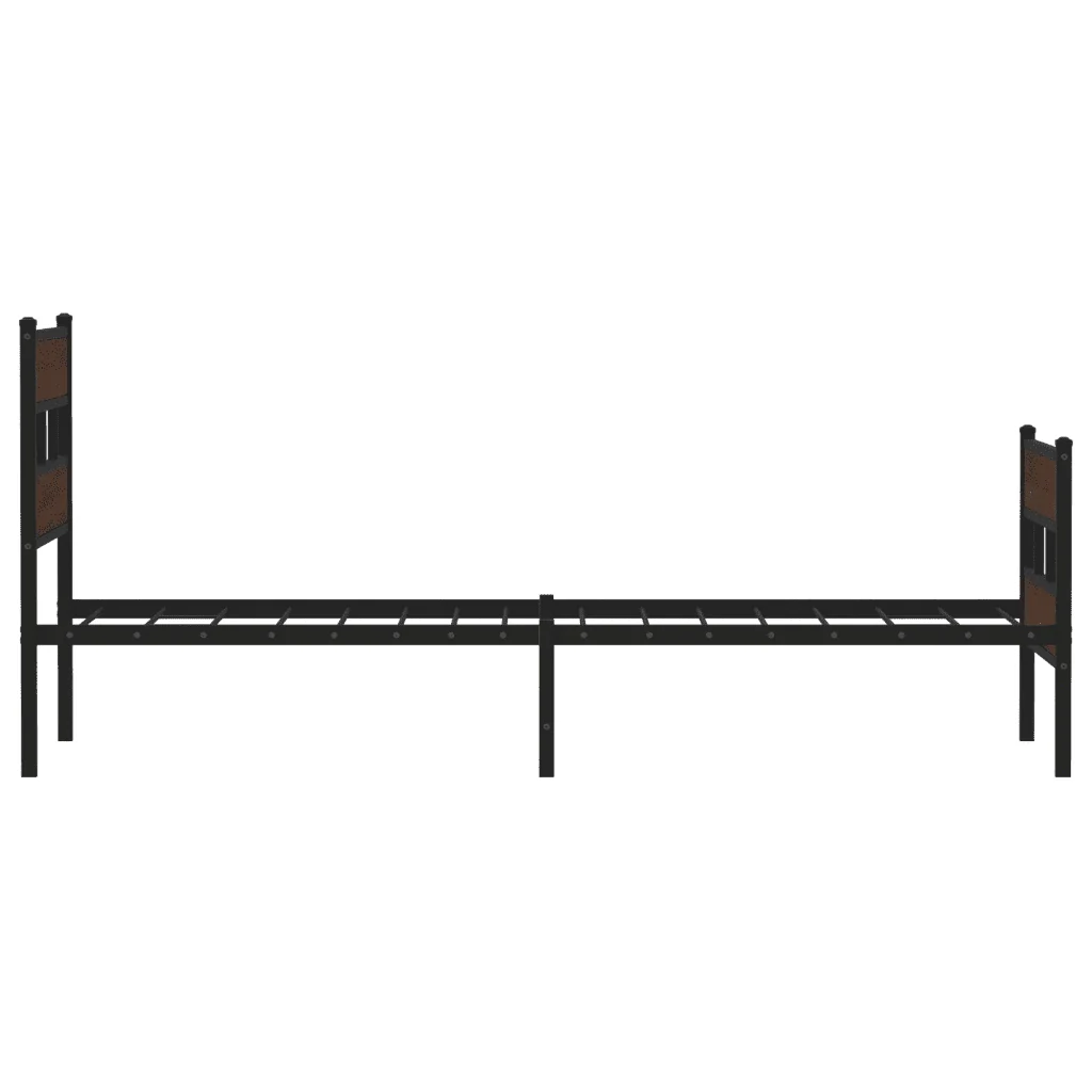 Letto singolo | Letto per adulti | Giroletto senza Materasso con Testiera e Pediera 107x203 cm - Image 5