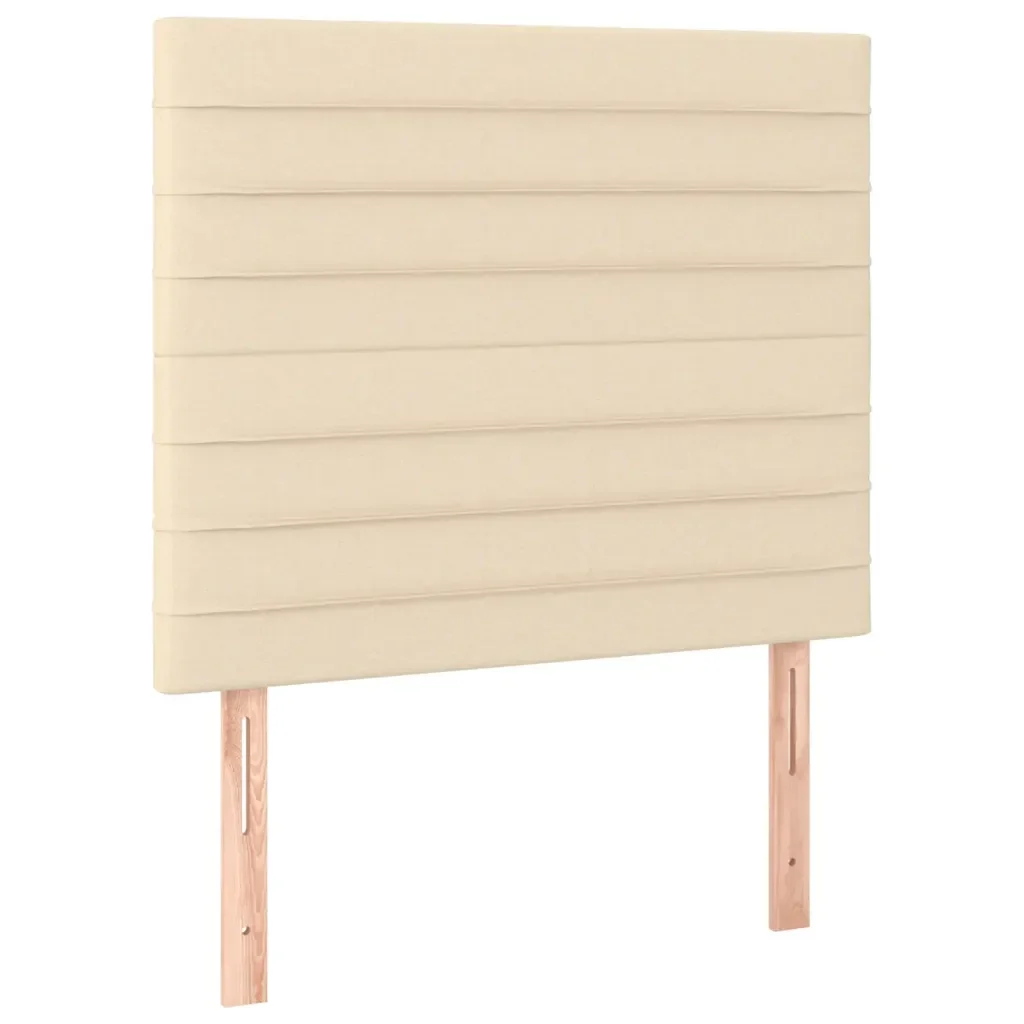 Letto singolo | Letto per adulti | Giroletto senza Materasso Crema 100x200 cm in Tessuto - Image 9