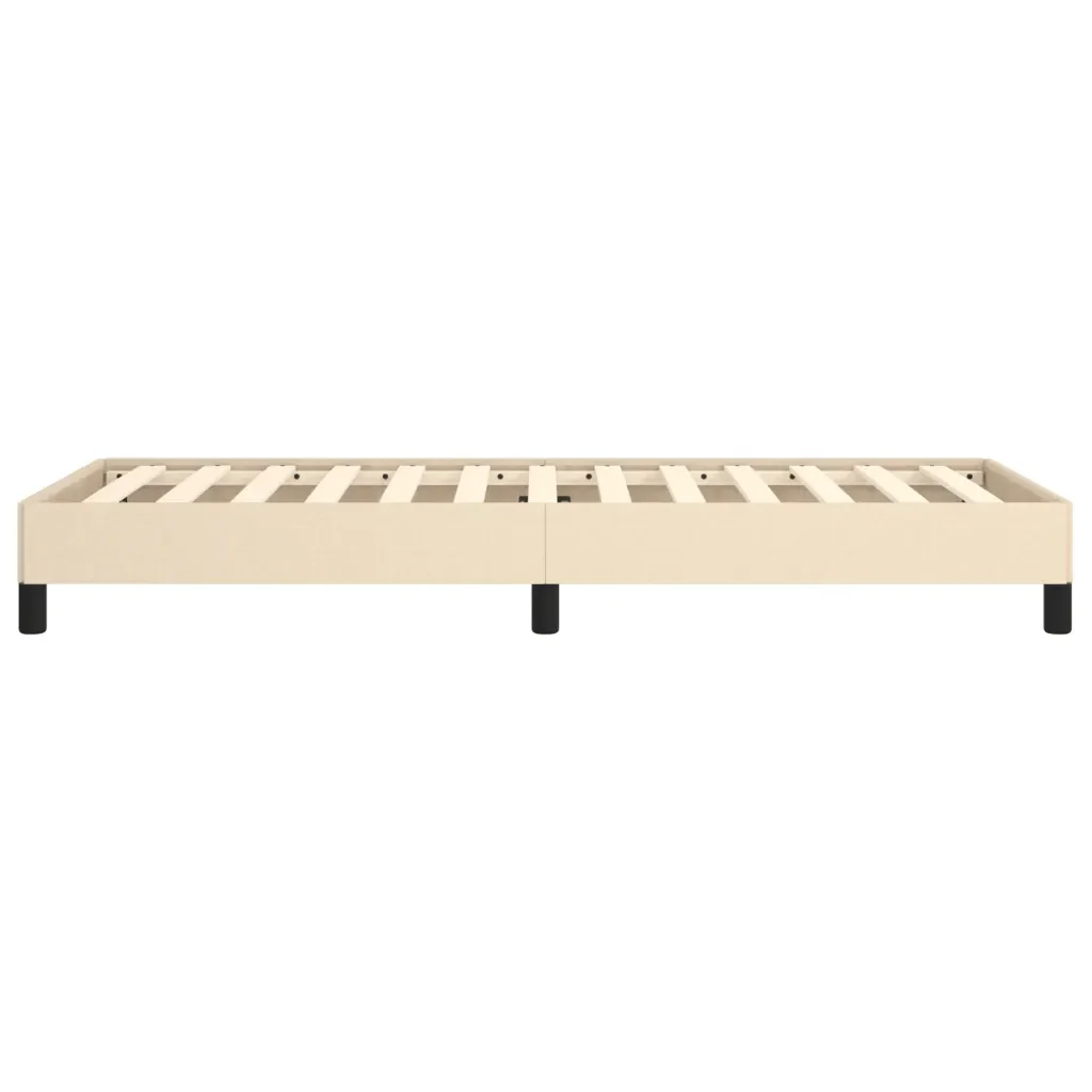 Letto singolo | Letto per adulti | Giroletto senza Materasso Crema 80x200 cm in Tessuto - Image 6