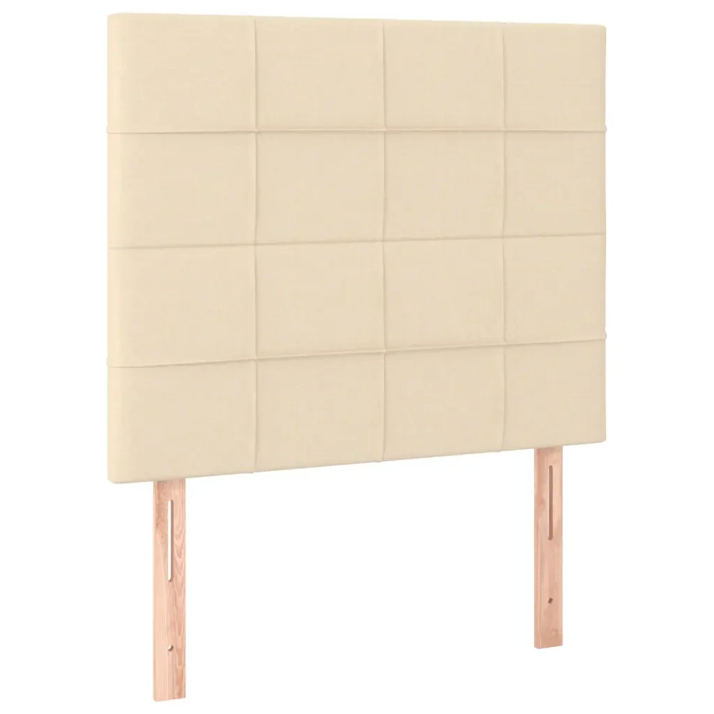 Letto singolo | Letto per adulti | Giroletto senza Materasso Crema 80x200 cm in Tessuto - Image 9