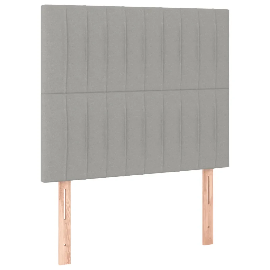 Letto singolo | Letto per adulti | Giroletto senza Materasso Grigio Chiaro 100x200 cm Tessuto - Image 8