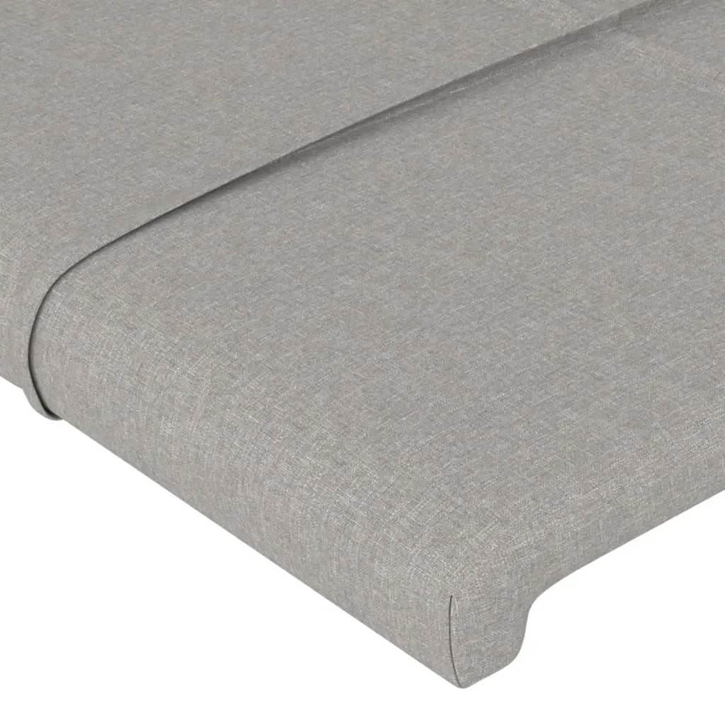 Letto singolo | Letto per adulti | Giroletto senza Materasso Grigio Chiaro 80x200 cm Tessuto - Image 10