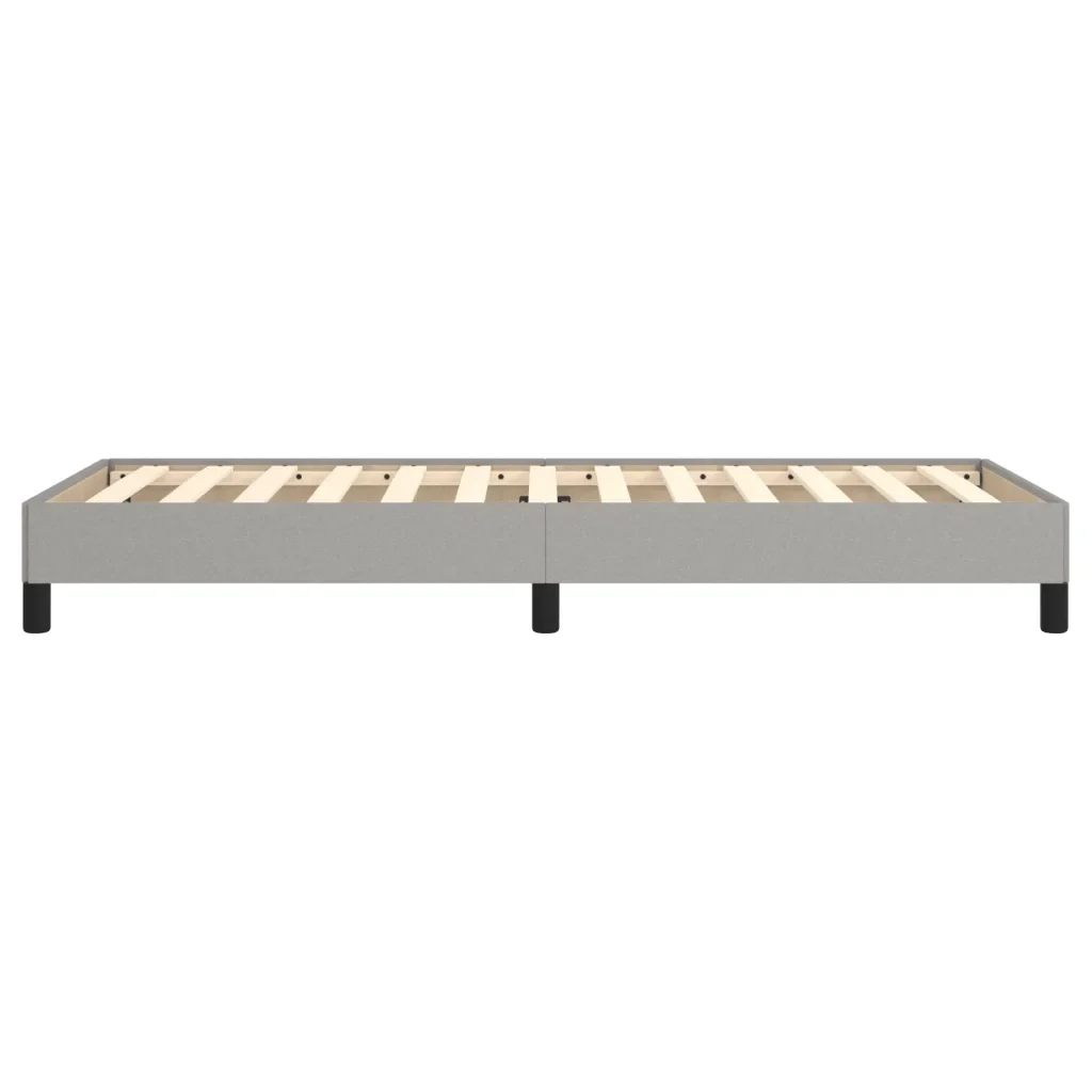 Letto singolo | Letto per adulti | Giroletto senza Materasso Grigio Chiaro 90x190 cm Tessuto - Image 6