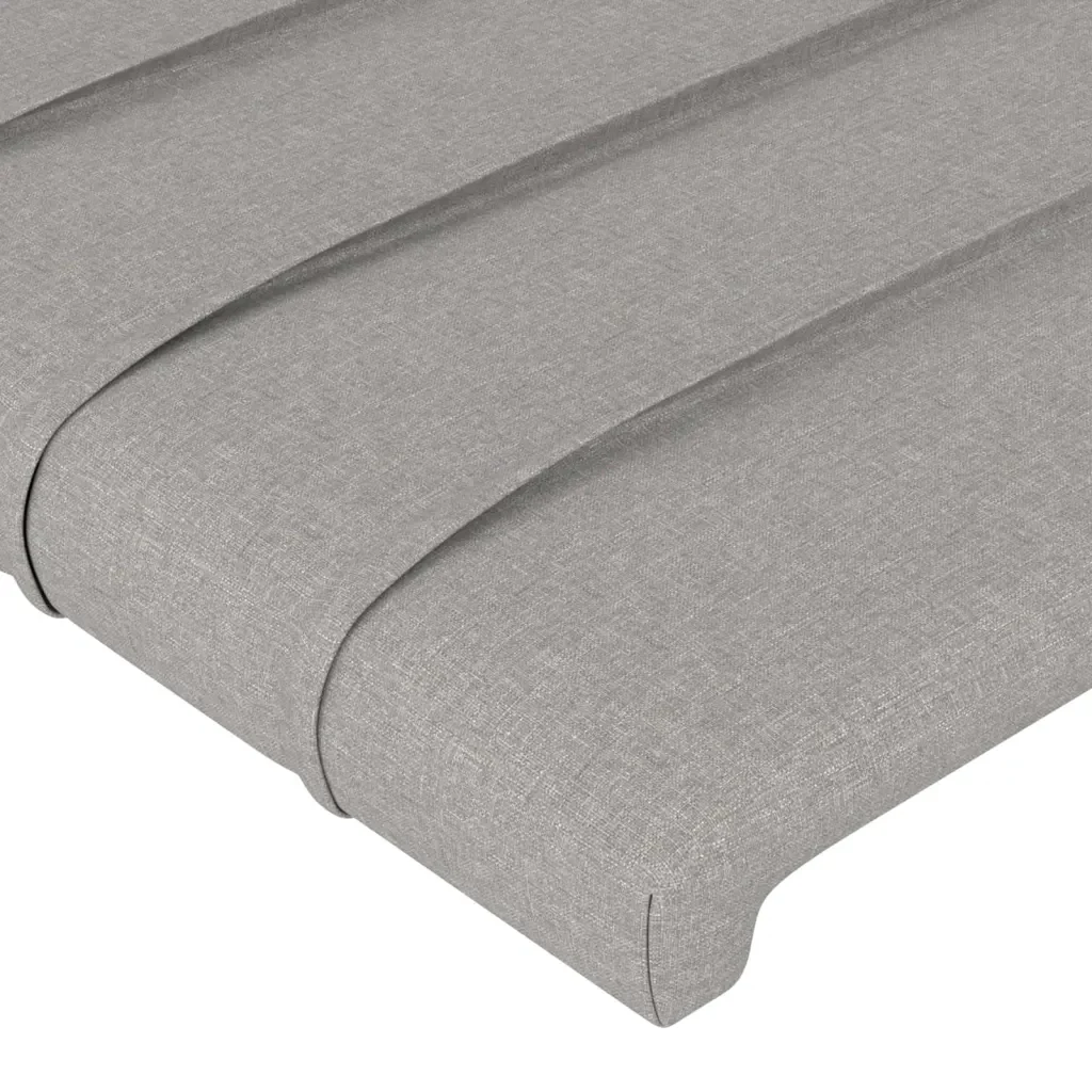 Letto singolo | Letto per adulti | Giroletto senza Materasso Grigio Chiaro 90x200 cm Tessuto - Image 10