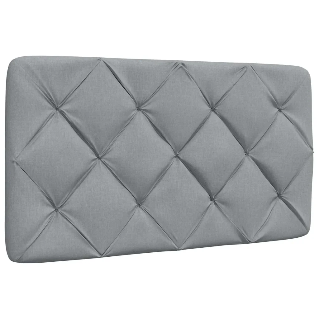 Letto singolo | Letto per adulti | Giroletto senza Materasso Grigio Chiaro 90x200 cm Tessuto - Image 7