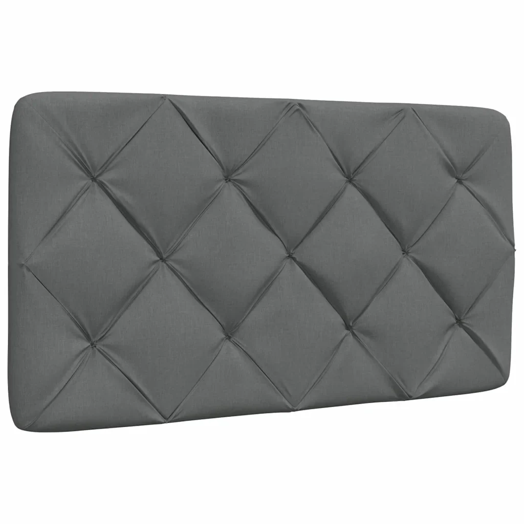 Letto singolo | Letto per adulti | Giroletto senza Materasso Grigio Scuro 90x190 cm Tessuto - Image 6