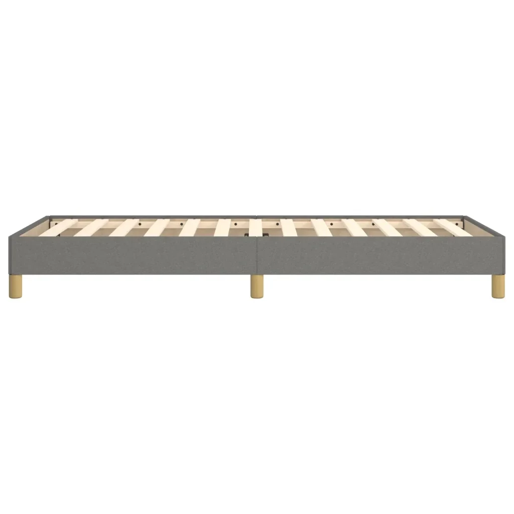 Letto singolo | Letto per adulti | Giroletto senza Materasso Grigio Scuro 90x190 cm Tessuto - Image 6