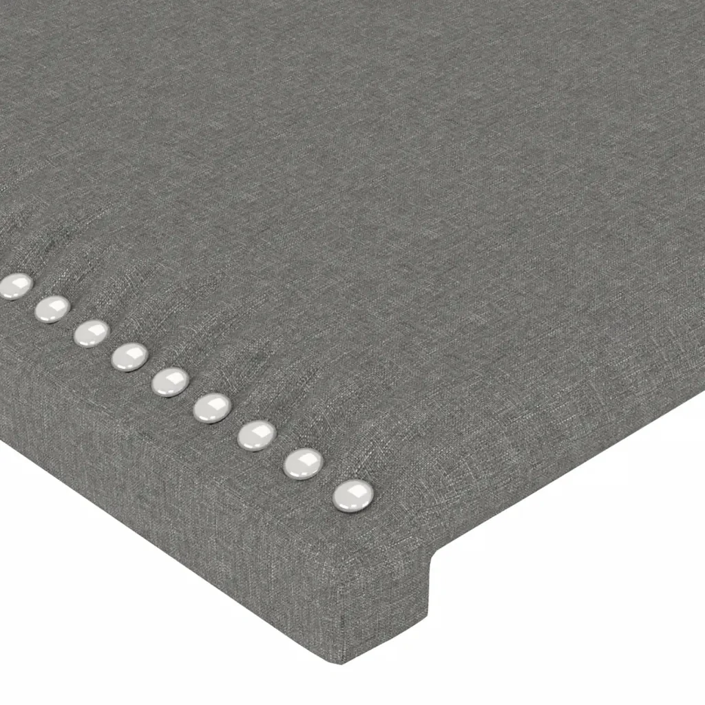 Letto singolo | Letto per adulti | Giroletto senza Materasso Grigio Scuro 90x190 cm Tessuto - Image 10