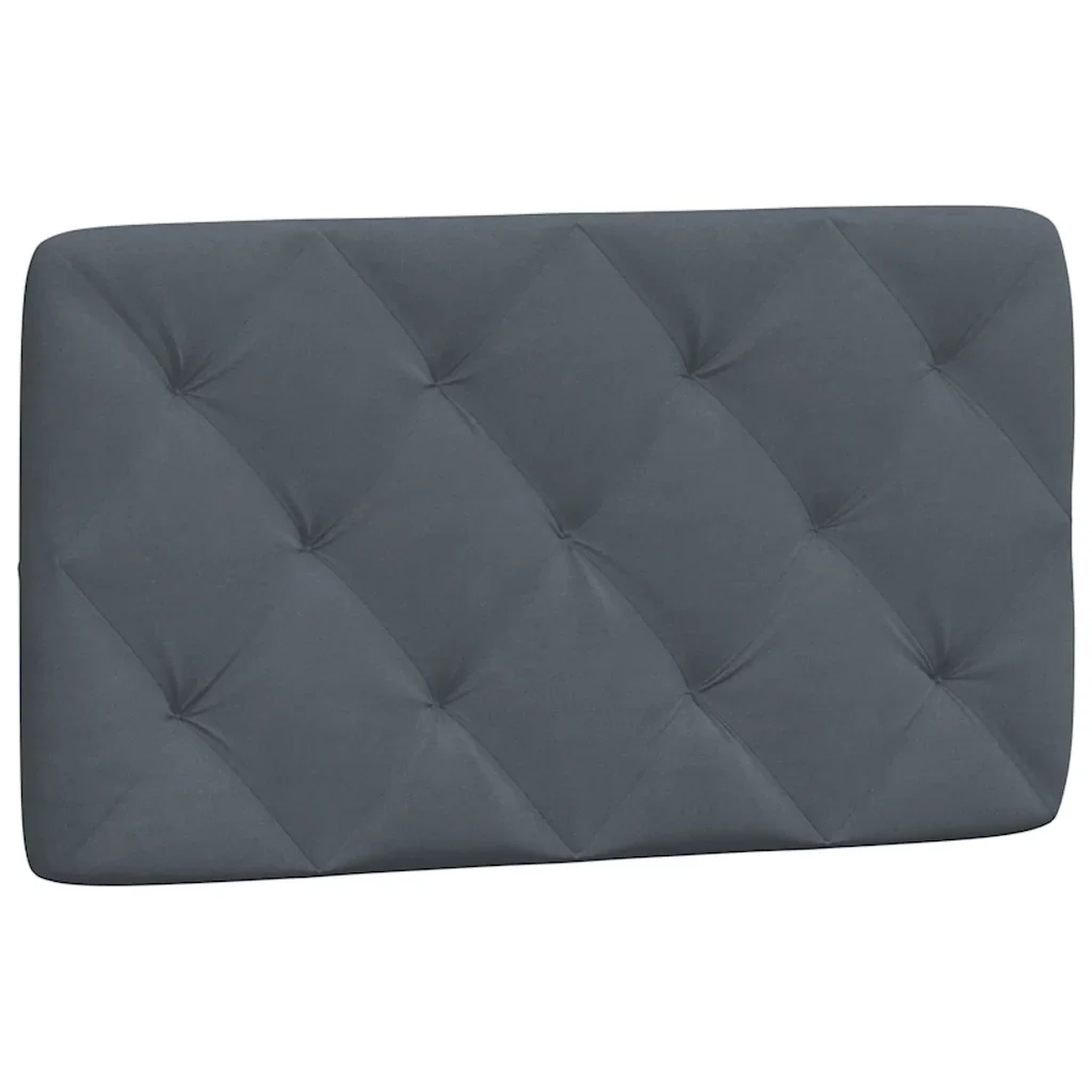 Letto singolo | Letto per adulti | Giroletto senza Materasso Grigio Scuro 90x190 cm Velluto - Image 8