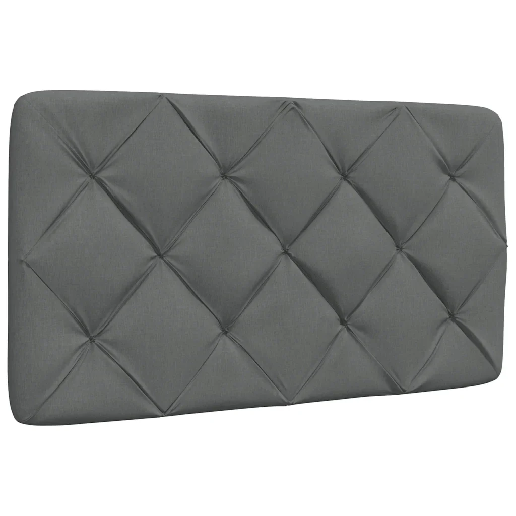 Letto singolo | Letto per adulti | Giroletto senza Materasso Grigio Scuro 90x200 cm Tessuto - Image 7