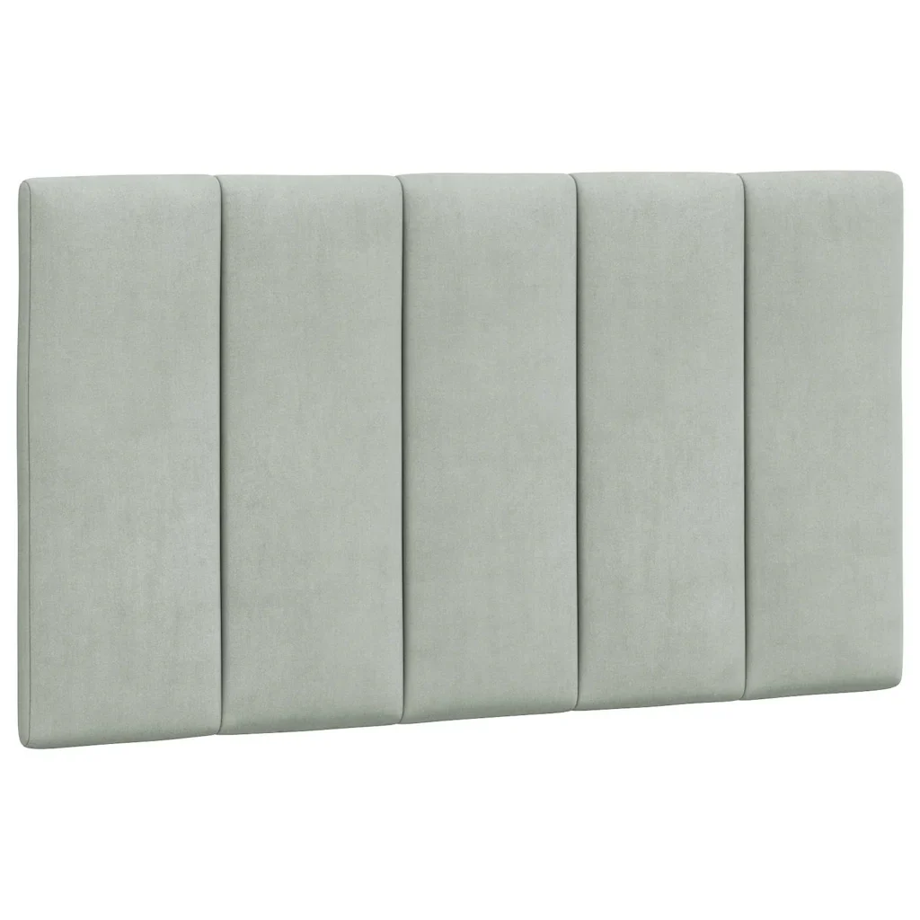 Letto singolo | Letto per adulti | Giroletto senza Materasso Hanko Grigio Chiaro 90x190 cm Velluto - Image 8