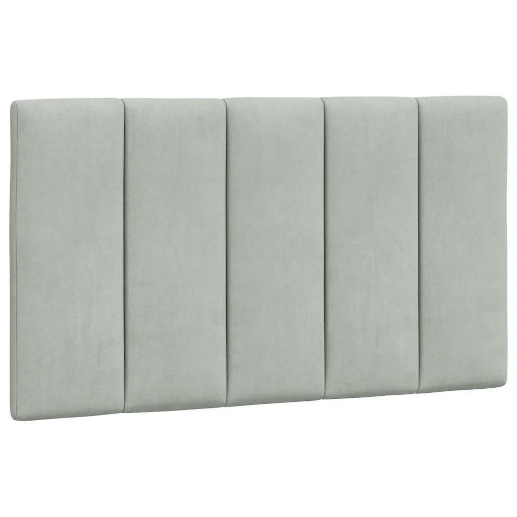 Letto singolo | Letto per adulti | Giroletto senza Materasso Hanko Grigio Chiaro 90x200 cm Velluto - Image 8