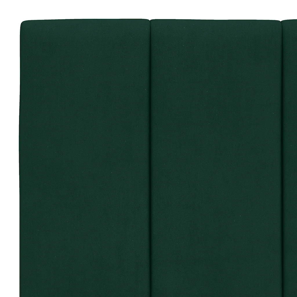 Letto singolo | Letto per adulti | Giroletto senza Materasso Hanko Verde Scuro 100x200 cm in Velluto - Image 10