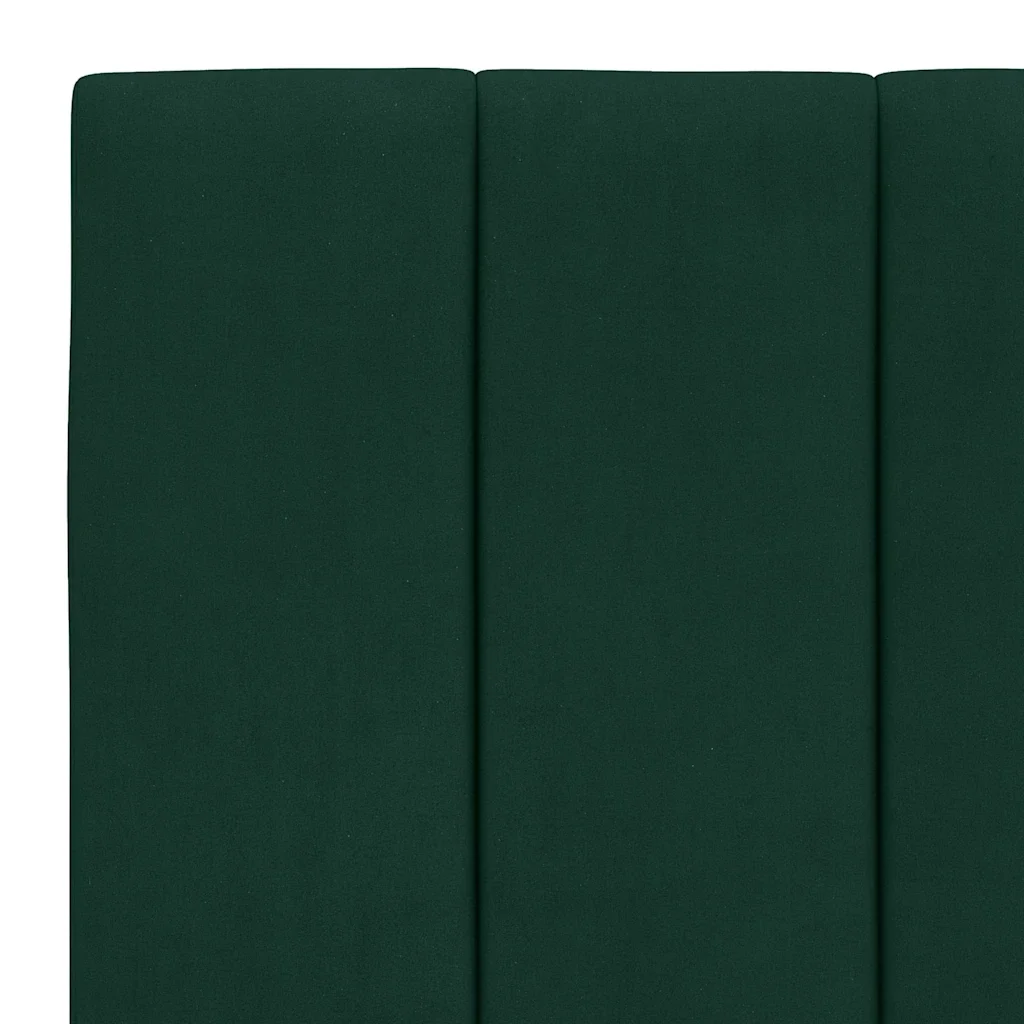 Letto singolo | Letto per adulti | Giroletto senza Materasso Hanko Verde Scuro 90x200 cm in Velluto - Image 10