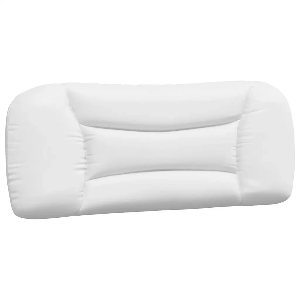 Letto singolo | Letto per adulti | Giroletto senza Materasso Hvar Bianco 100x200 cm in Similpelle - Image 8