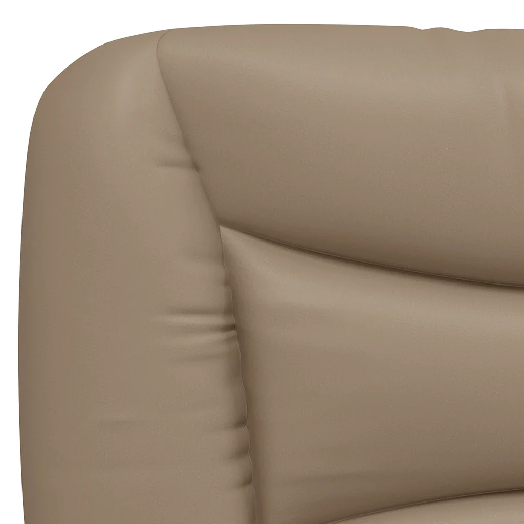 Letto singolo | Letto per adulti | Giroletto senza Materasso Hvar Cappuccino 90x190 cm in Similpelle - Image 9