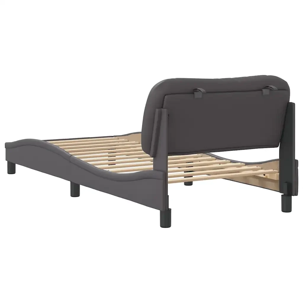 Letto singolo | Letto per adulti | Giroletto senza Materasso Hvar Crema 80x200 cm in Similpelle - Image 6