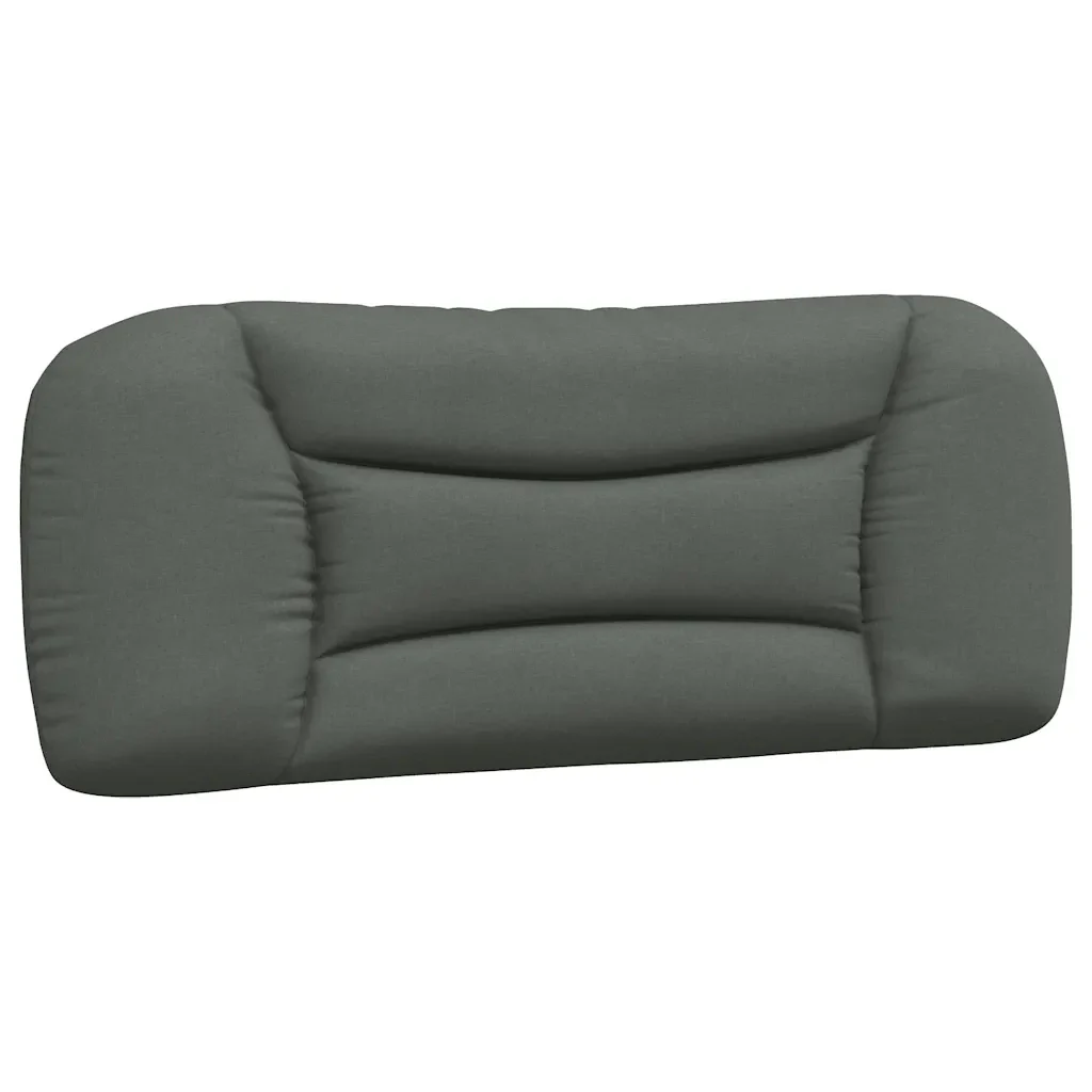 Letto singolo | Letto per adulti | Giroletto senza Materasso Hvar Grigio Scuro 100x200 cm Tessuto - Image 8