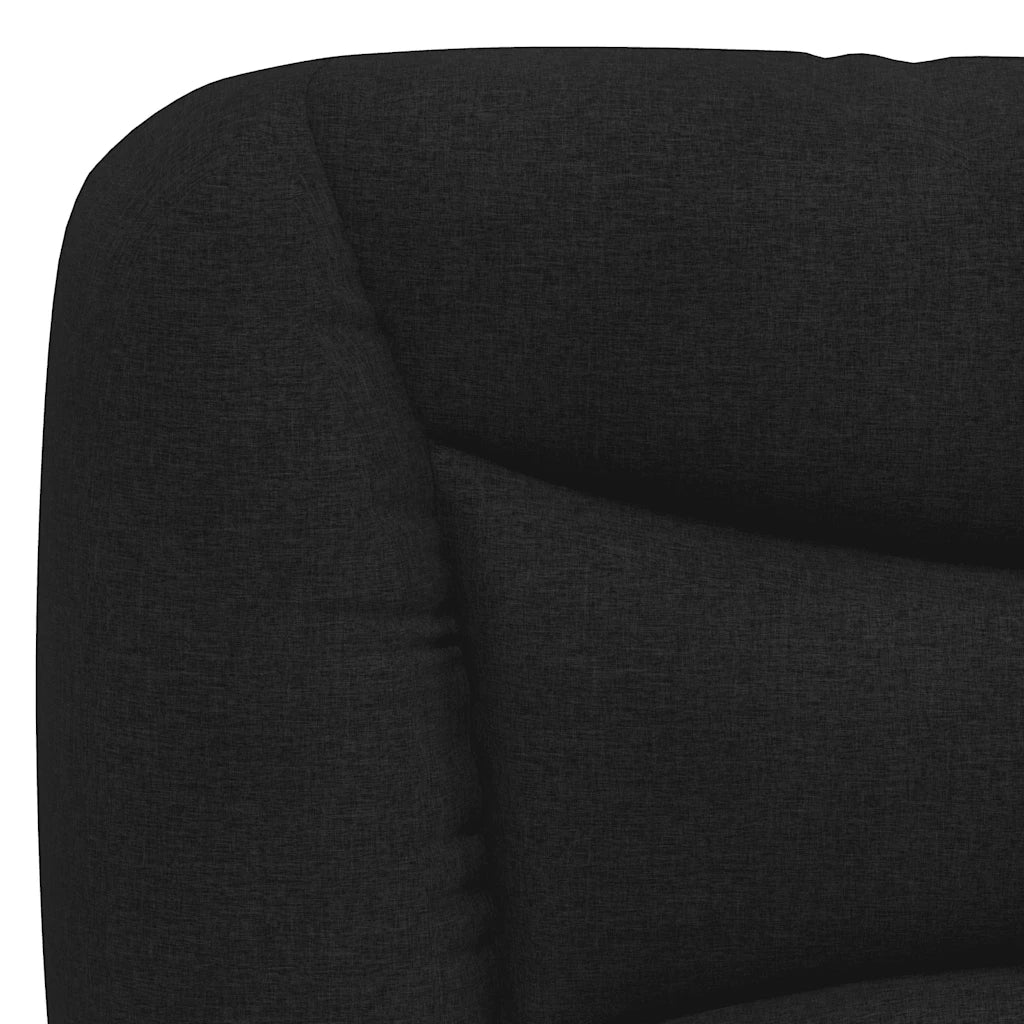 Letto singolo | Letto per adulti | Giroletto senza Materasso Hvar Nero 90x200 cm in Tessuto - Image 10