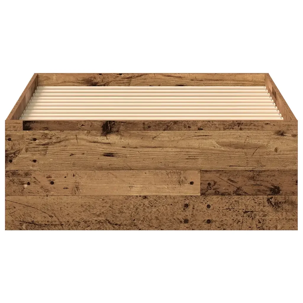 Letto singolo | Letto per adulti | Giroletto senza Materasso Legno Antico 75x190 cm in Truciolato - Image 5