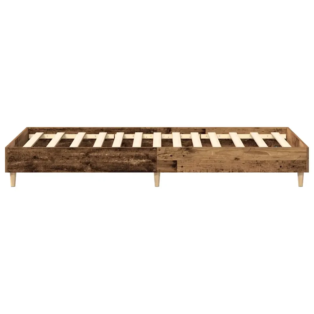 Letto singolo | Letto per adulti | Giroletto senza Materasso Legno Antico 90x190 cm in Truciolato - Image 6