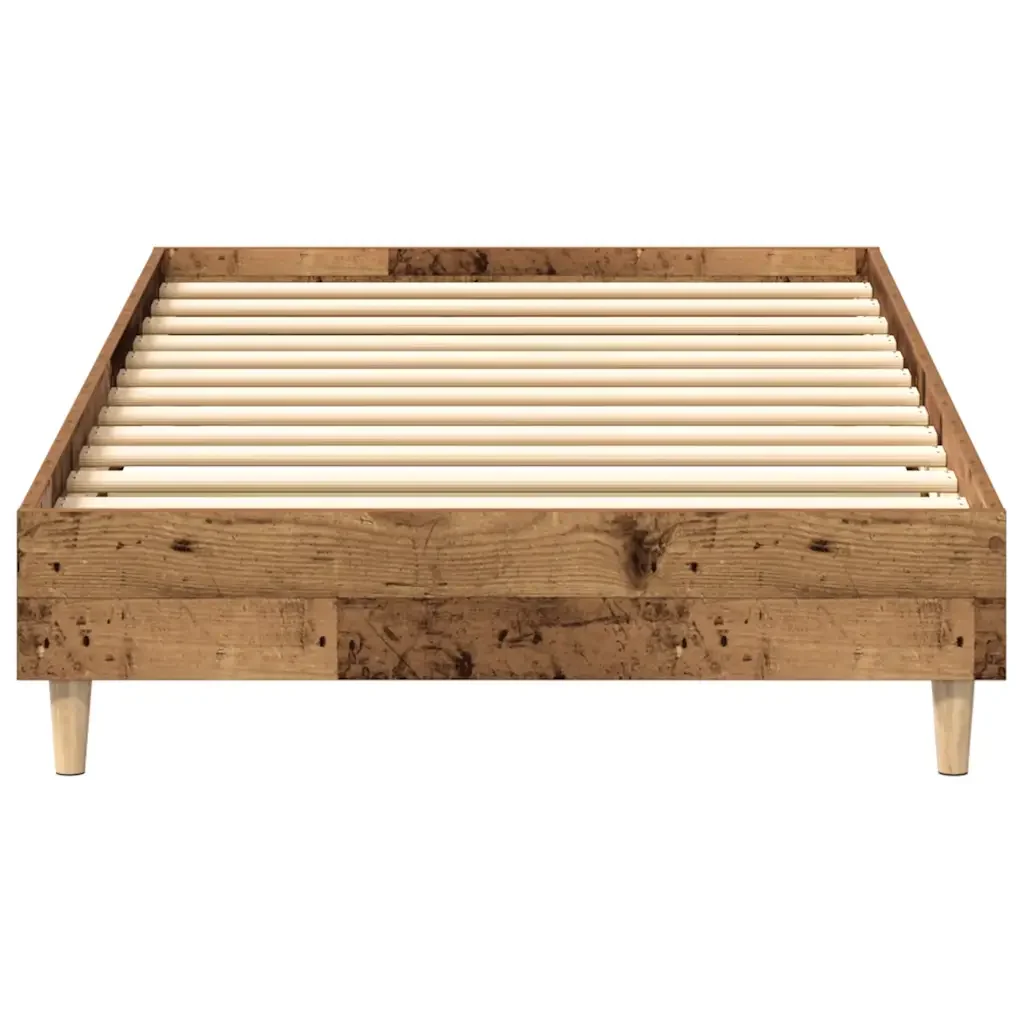 Letto singolo | Letto per adulti | Giroletto senza Materasso Legno Antico 90x200 cm in Truciolato - Image 5