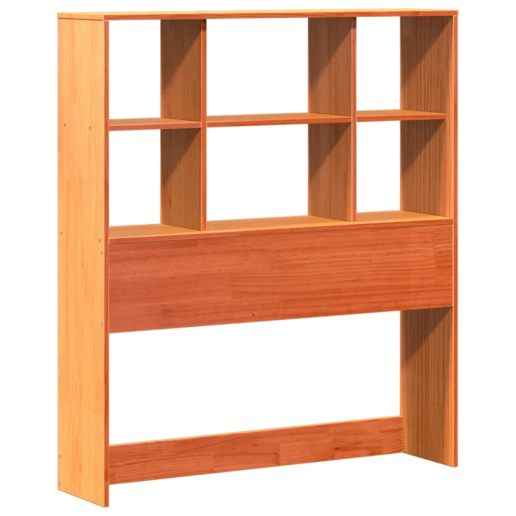 Letto singolo | Letto per adulti | Giroletto senza Materasso Marrone Cera 100x200 cm Legno di Pino - Image 6