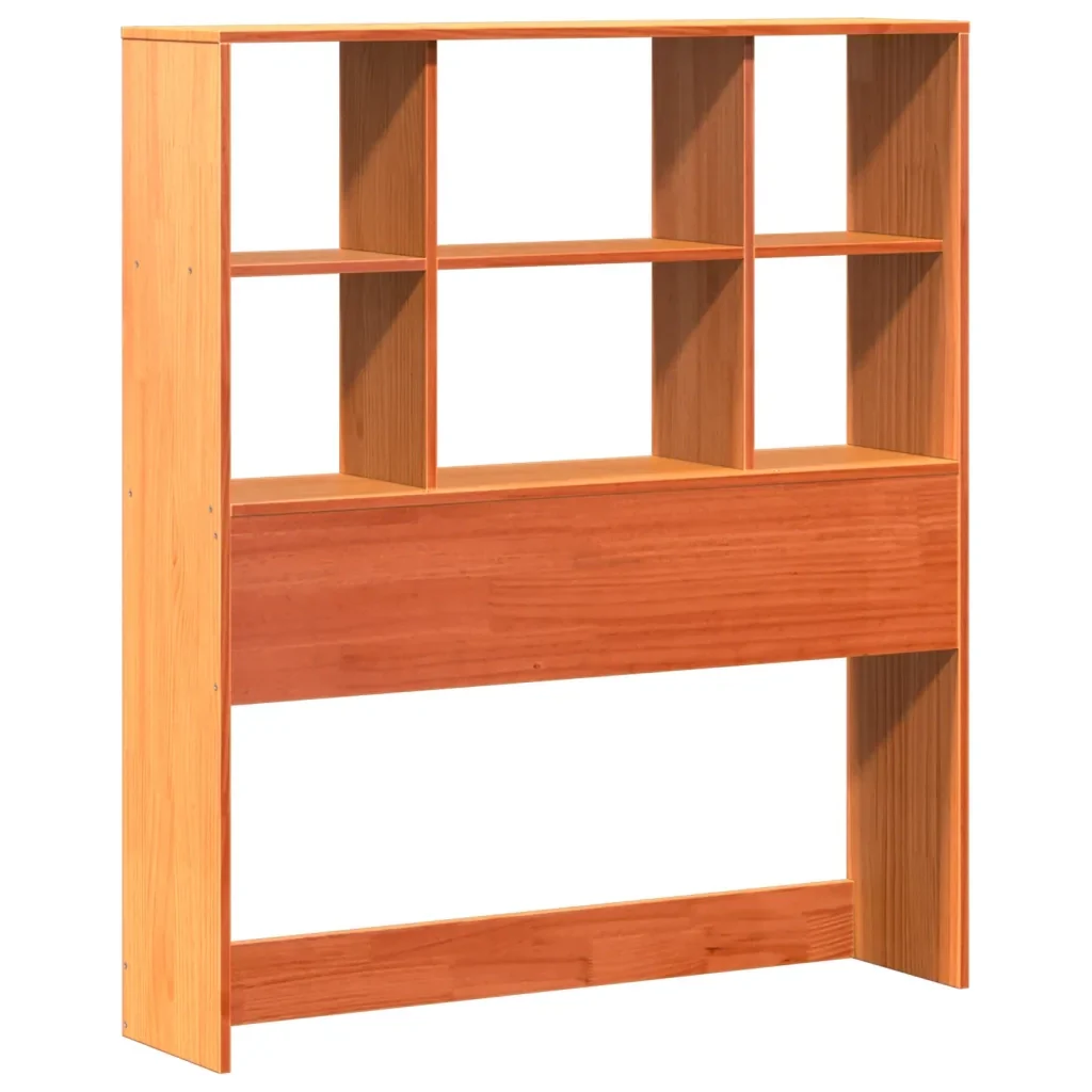 Letto singolo | Letto per adulti | Giroletto senza Materasso Marrone Cera 100x200 cm Legno di Pino - Image 8
