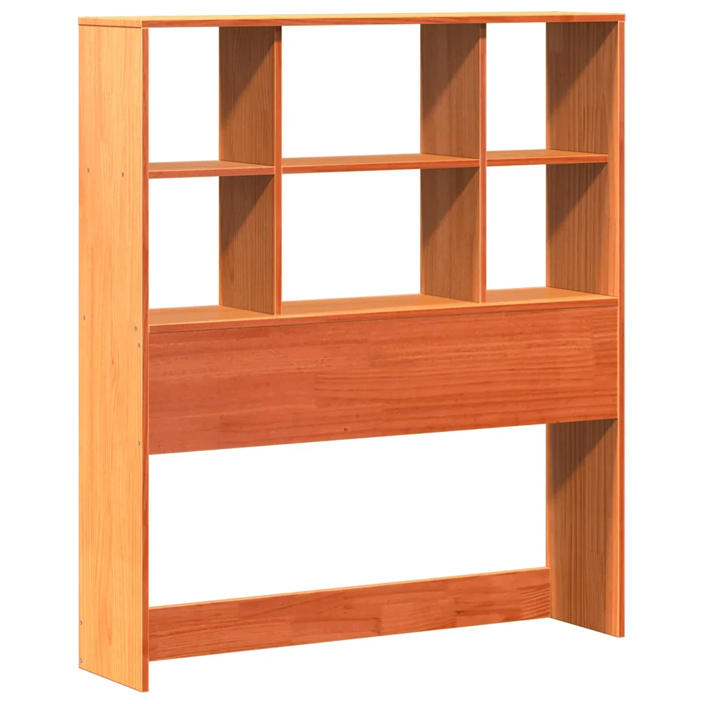 Letto singolo | Letto per adulti | Giroletto senza Materasso Marrone Cera 100x200 cm Legno di Pino - Image 6