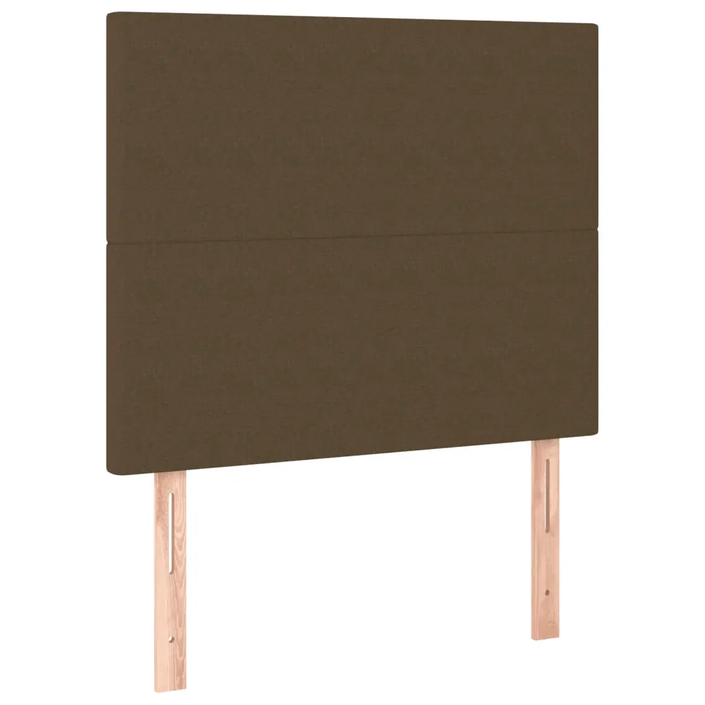 Letto singolo | Letto per adulti | Giroletto senza Materasso Marrone Scuro 80x200 cm Tessuto - Image 9