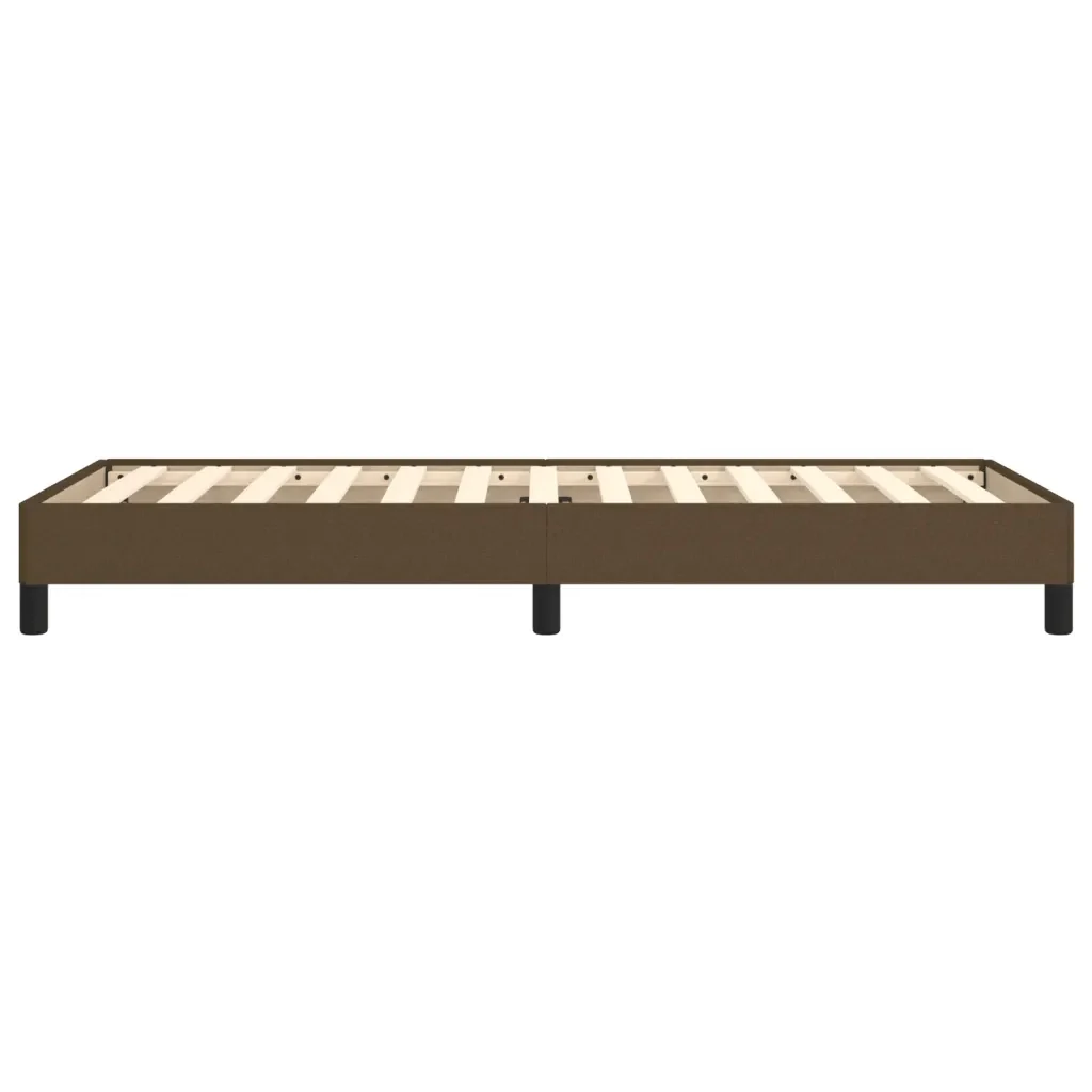 Letto singolo | Letto per adulti | Giroletto senza Materasso Marrone Scuro 80x200 cm Tessuto - Image 6