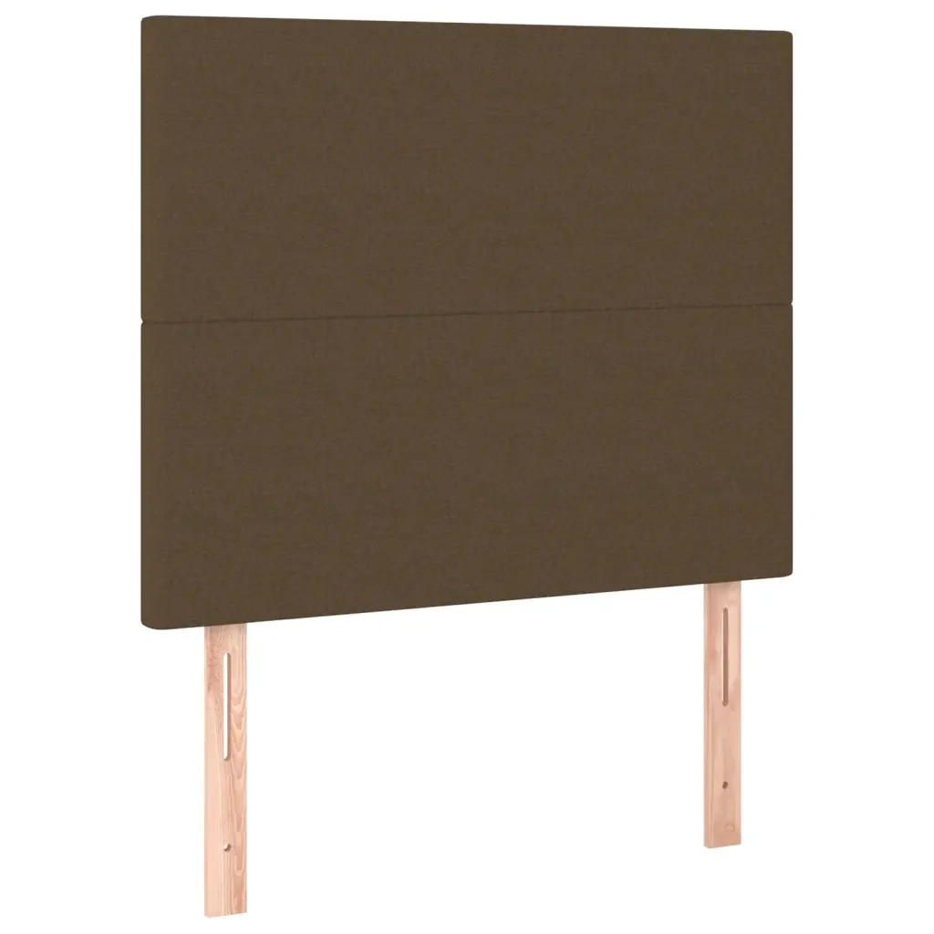 Letto singolo | Letto per adulti | Giroletto senza Materasso Marrone Scuro 90x190 cm Tessuto - Image 9