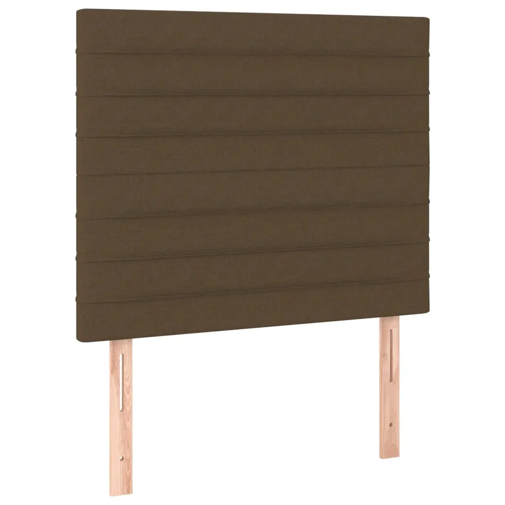 Letto singolo | Letto per adulti | Giroletto senza Materasso Marrone Scuro 90x190 cm Tessuto - Image 9