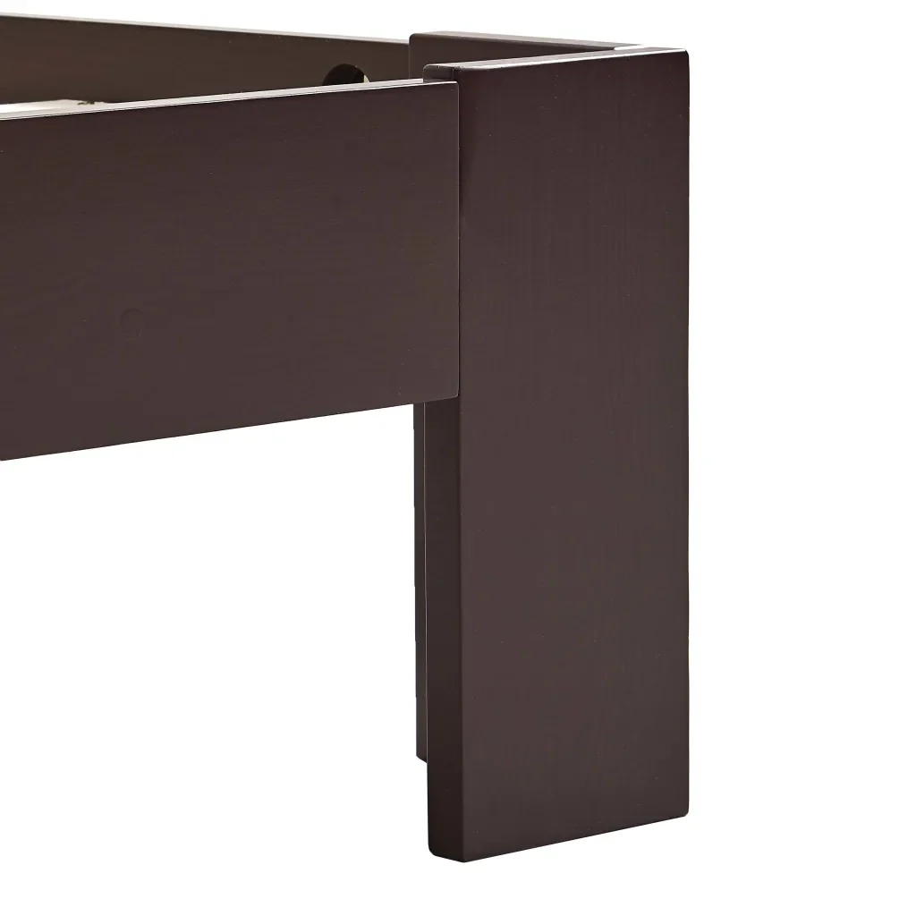 Letto singolo | Letto per adulti | Giroletto senza Materasso Marrone Scuro 90x200 cm Legno Pino - Image 6