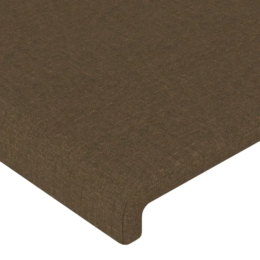 Letto singolo | Letto per adulti | Giroletto senza Materasso Marrone Scuro 90x200 cm Tessuto - Image 10
