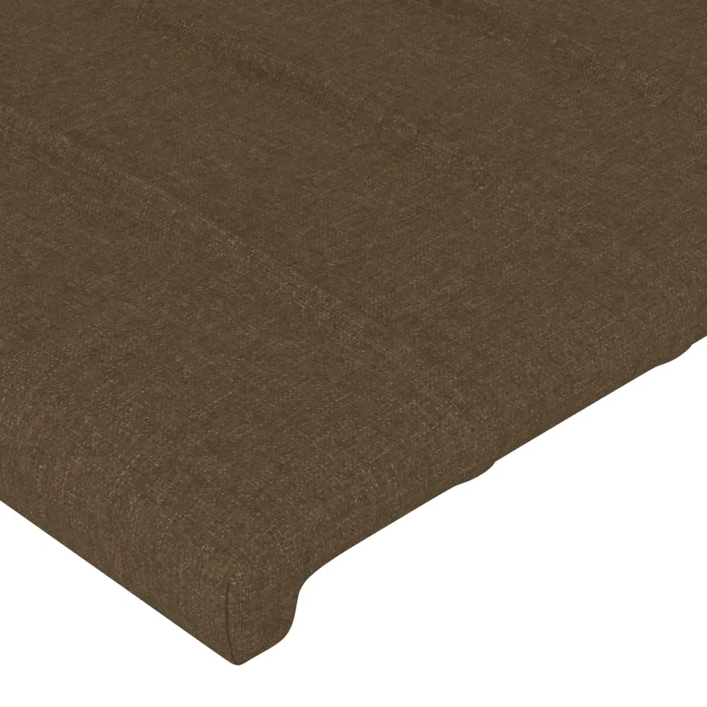 Letto singolo | Letto per adulti | Giroletto senza Materasso Marrone Scuro 90x200 cm Tessuto - Image 10