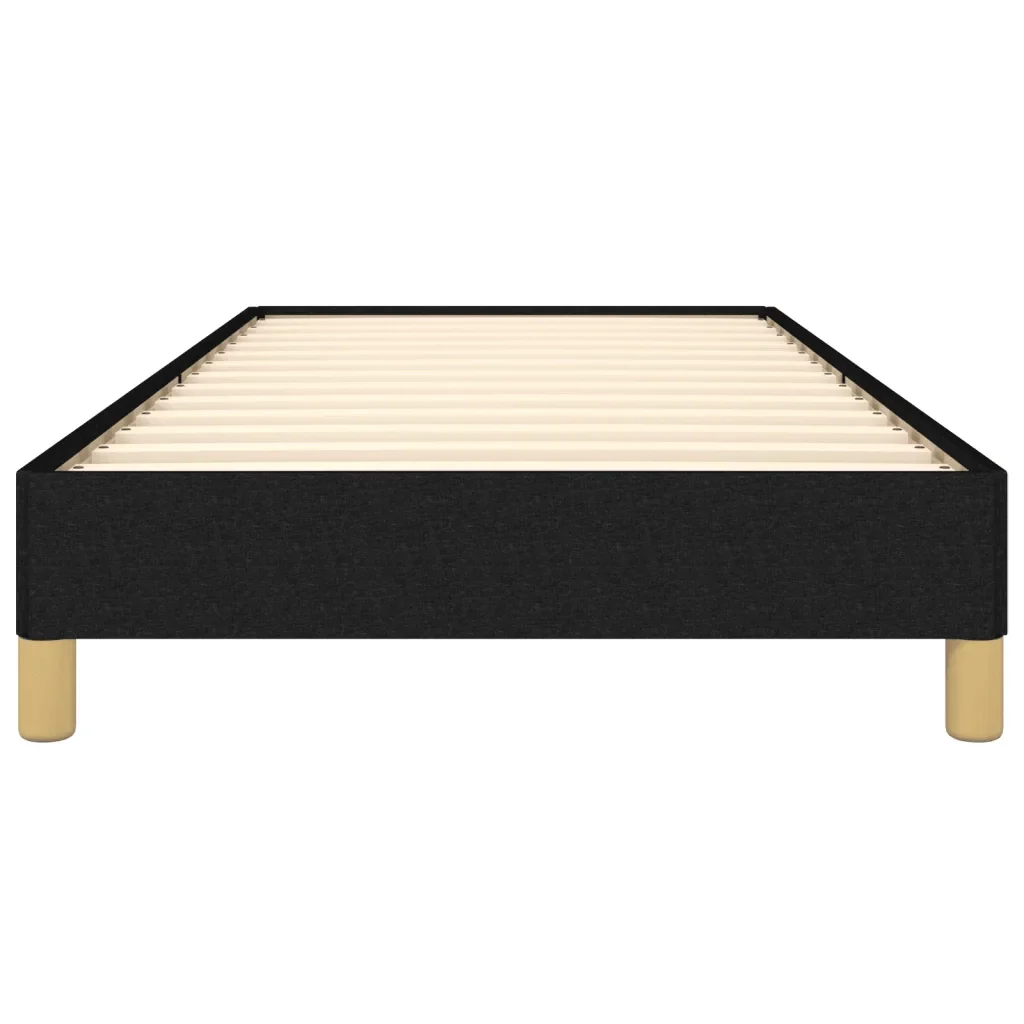 Letto singolo | Letto per adulti | Giroletto senza Materasso Nero 100x200 cm in Tessuto - Image 5