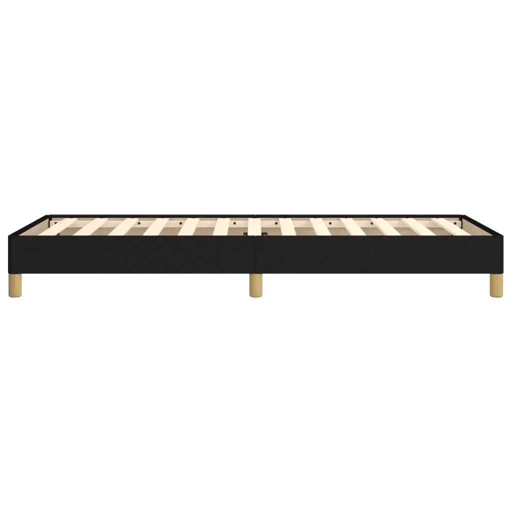 Letto singolo | Letto per adulti | Giroletto senza Materasso Nero 100x200 cm in Tessuto - Image 6