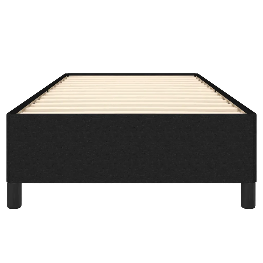 Letto singolo | Letto per adulti | Giroletto senza Materasso Nero 100x200 cm in Tessuto - Image 5